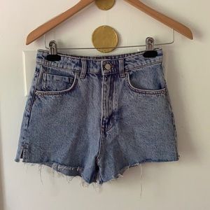 Zara straight cut off shorts